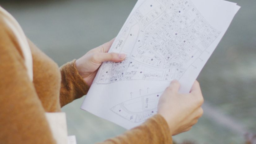 自社で作った専用の住宅地図です