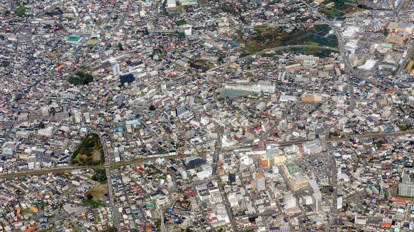 伊勢原の街並み